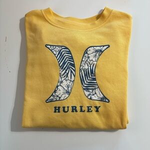 Hurley sweatshirt, yellow, with Logo, great condition, beach